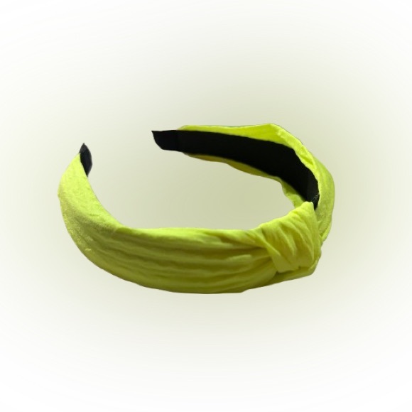 🛍️ 5 For $25 Neon Yellow Knotted Headband - Picture 1 of 3
